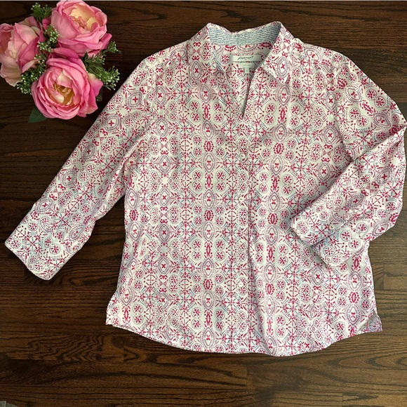 Foxcroft wrinkle free button down shirt, size L - Picture 1 of 6